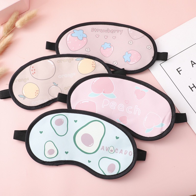 Miếng bịt mắt ngủ hình thú/ quả/ cute dễ thương | BigBuy360 - bigbuy360.vn