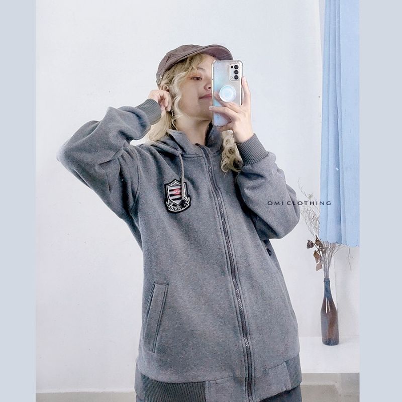 Ảnh thật - Áo khoác ulzzang form rộng auth cao cấp Omi - 2hand