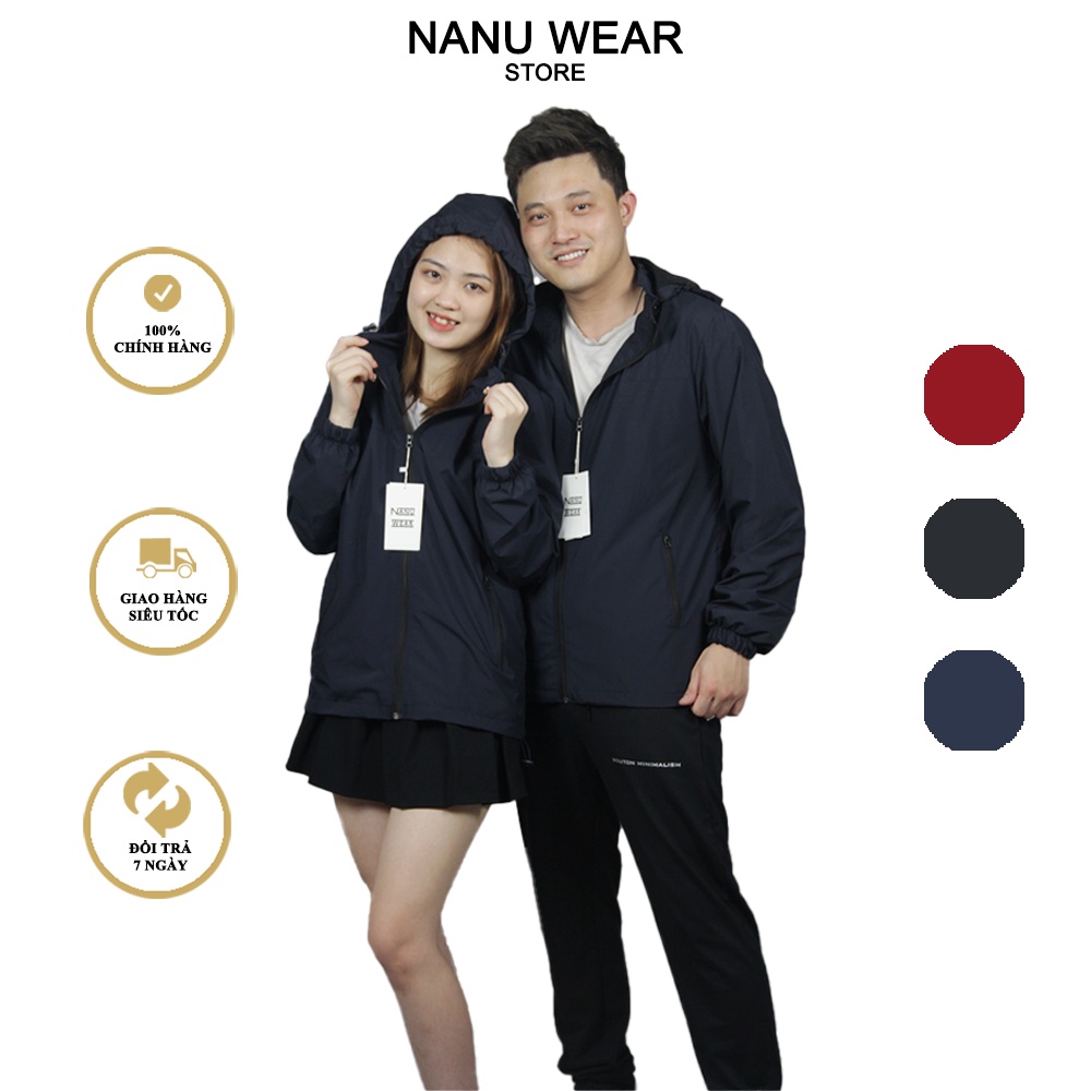 Áo khoác gió lót lưới cotton NANU WEAR