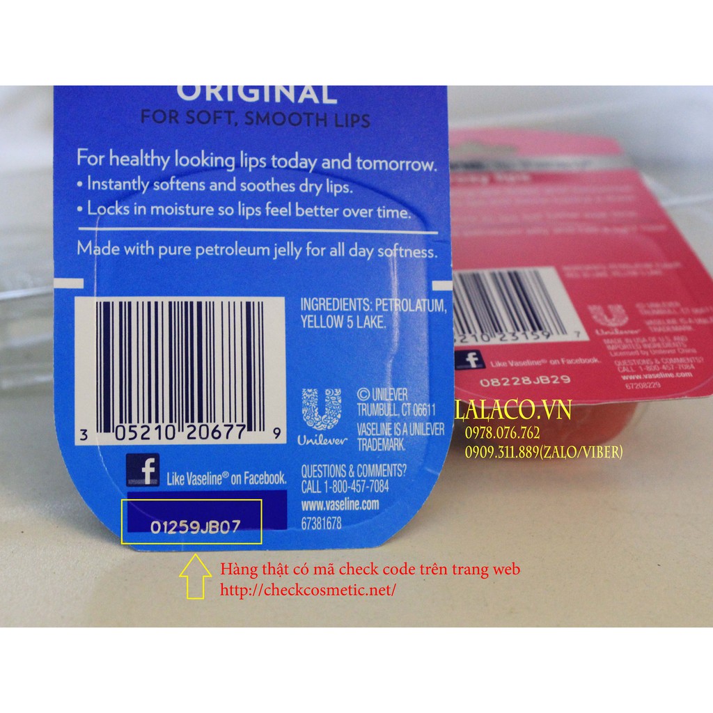 Son Dưỡng Môi Vaseline Lip Therapy 7g