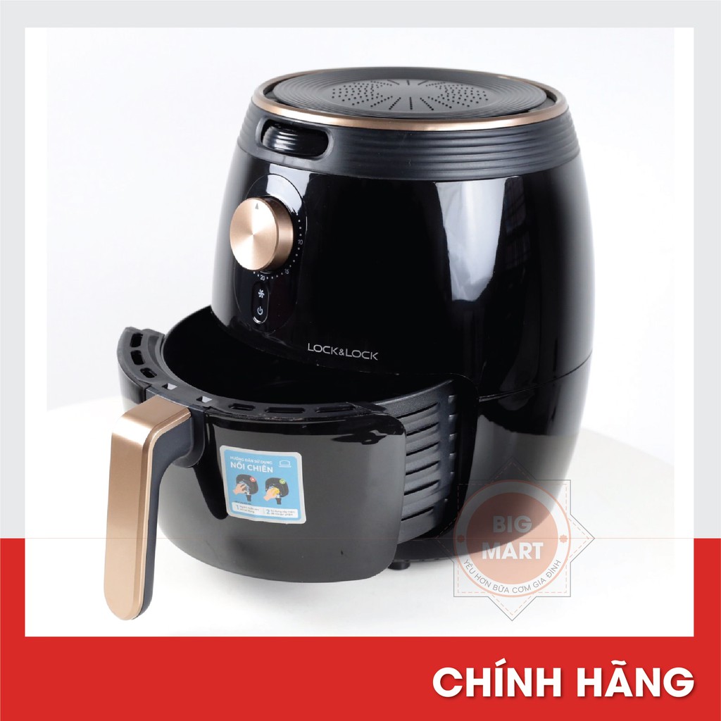 [LOCK & LOCK] NỒI CHIÊN KHÔNG DẦU LOCK&LOCK EJF368BLK 3.5L