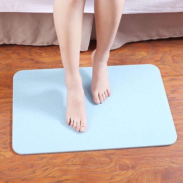 Thảm đá lau chân siêu thấm hút nước, chống trơn công nghệ Nhật Bản 60x39x0.9cm