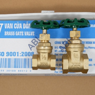 Van cửa đồng MBV dn15, dn20 chính hãng, van khóa nước