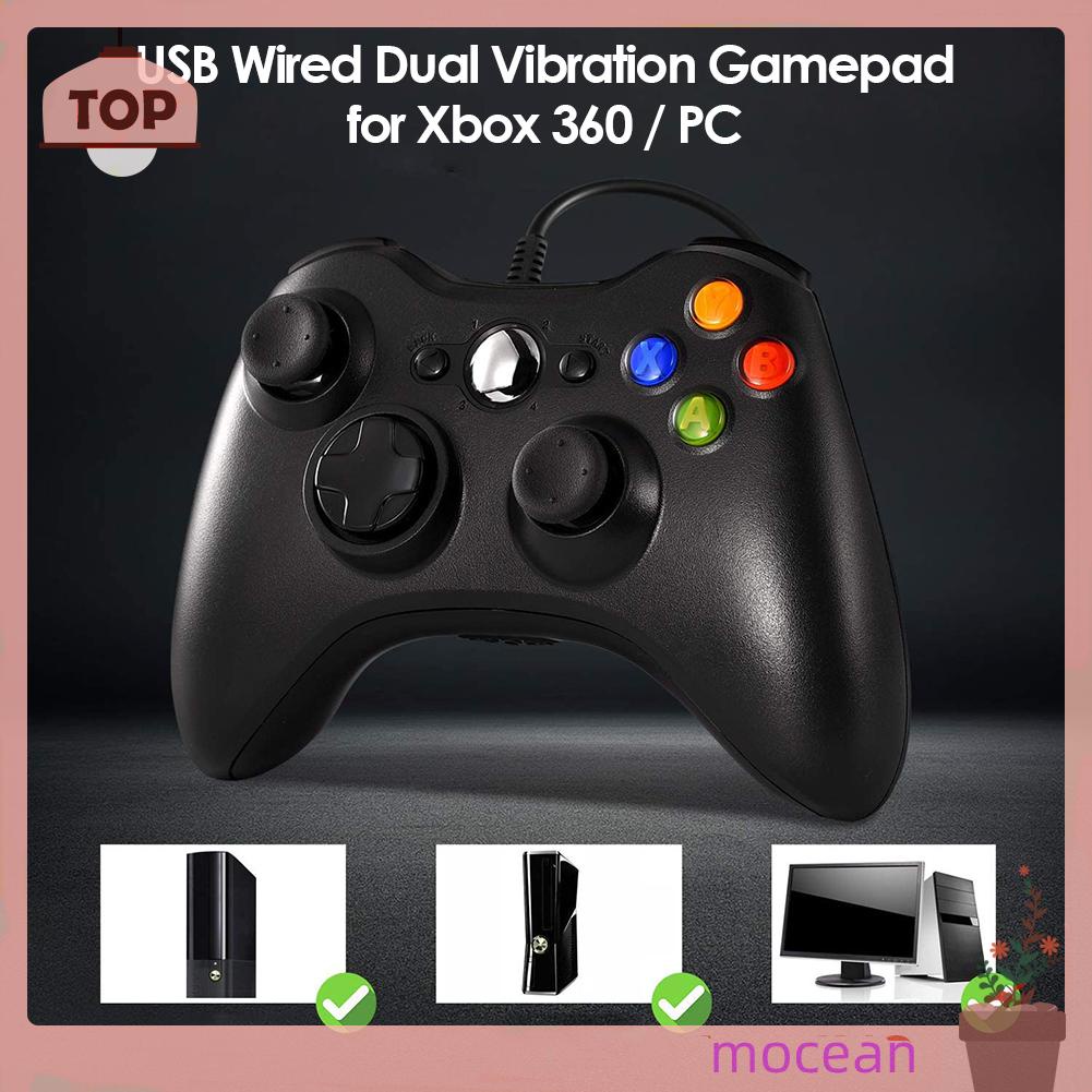 Mocean USB Wired Gamepad Dual Vibration Controller for Xbox 360 PC Game Joystick