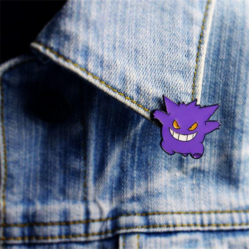 Ghim Cài Áo Kim Loại Họa Tiết Hoạt Hình Pokemon