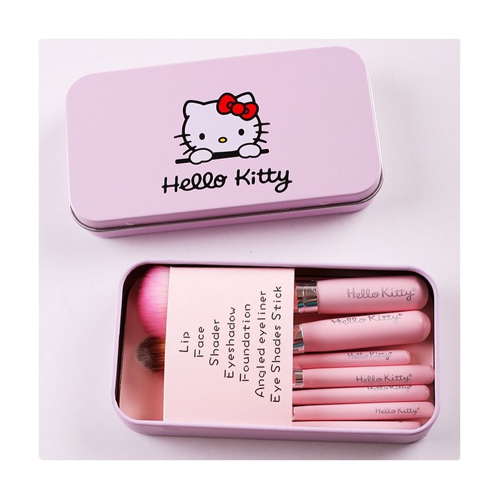 BỘ CỌ TRANG ĐIỂM 7 MÓN HELLO KITTY