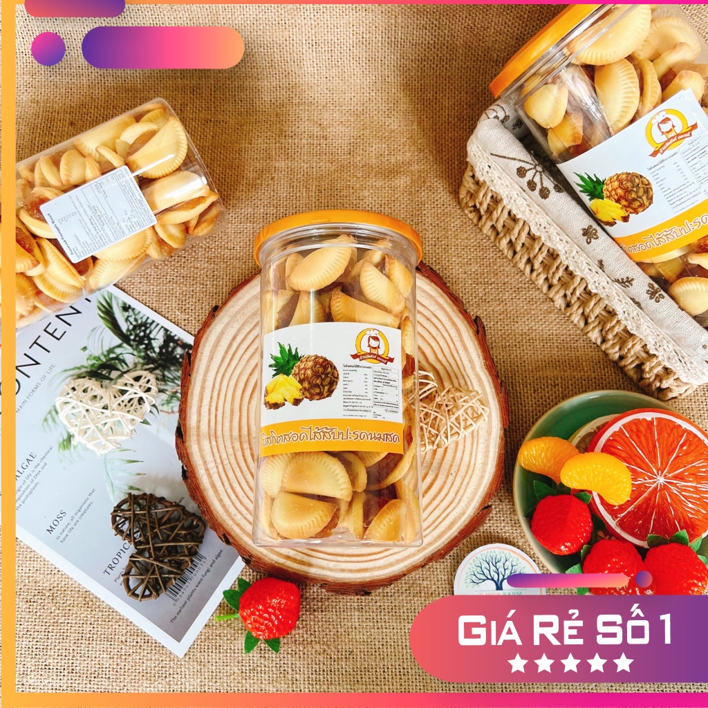 Bánh sò khóm Thái Lan 350g, nhân thơm siêu ngon, ăn vặt Eric's Farm