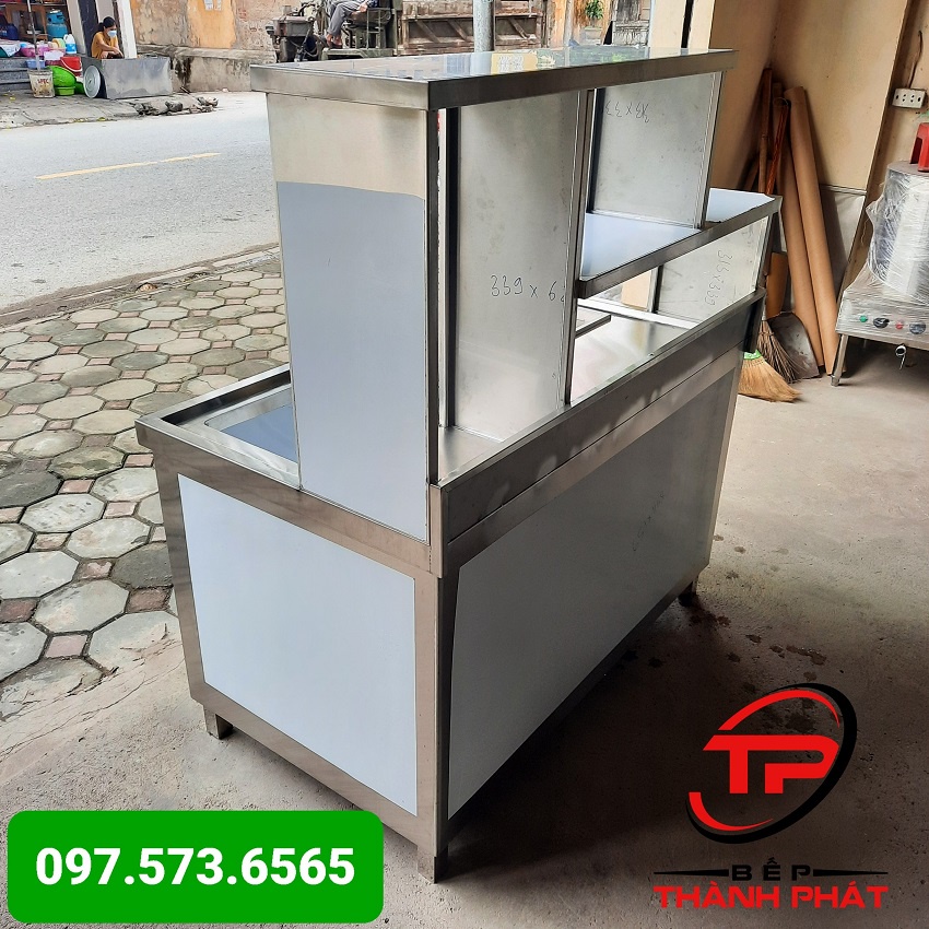 Quầy Pha chế inox 1.2m, Bảo hành 5 năm