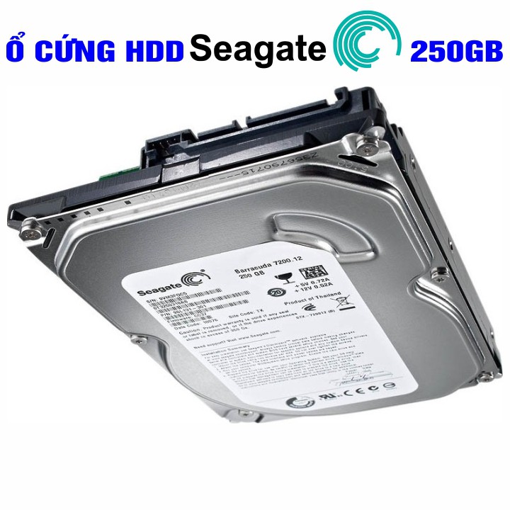 Ổ cứng HDD 3.5&quot; Seagate 250GB Chính Hãng – Bảo hành 24 tháng 1 đổi 1 – Tháo máy đồng bộ mới 99%