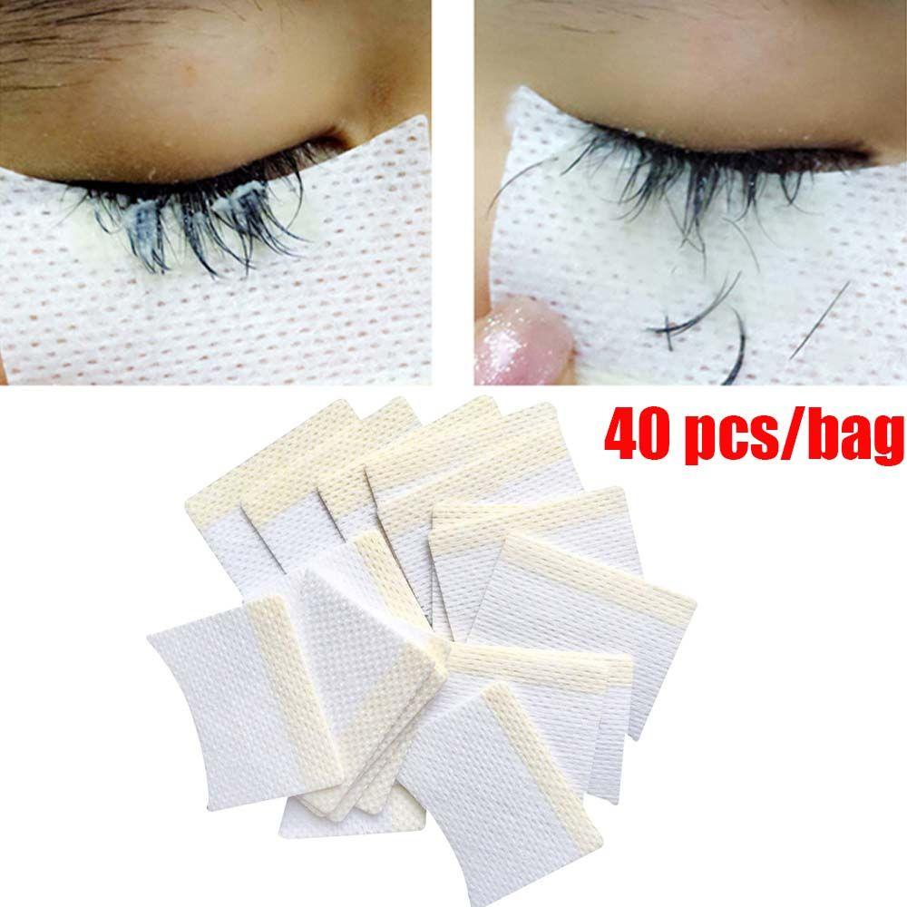 Set 40 Miếng Bông Tẩy Trang Mắt Chất Liệu Cotton Mềm Mại Tiện Dụng