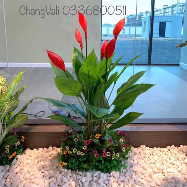 Cây Lan Ý giả 95cm trang trí(nhiều màu)