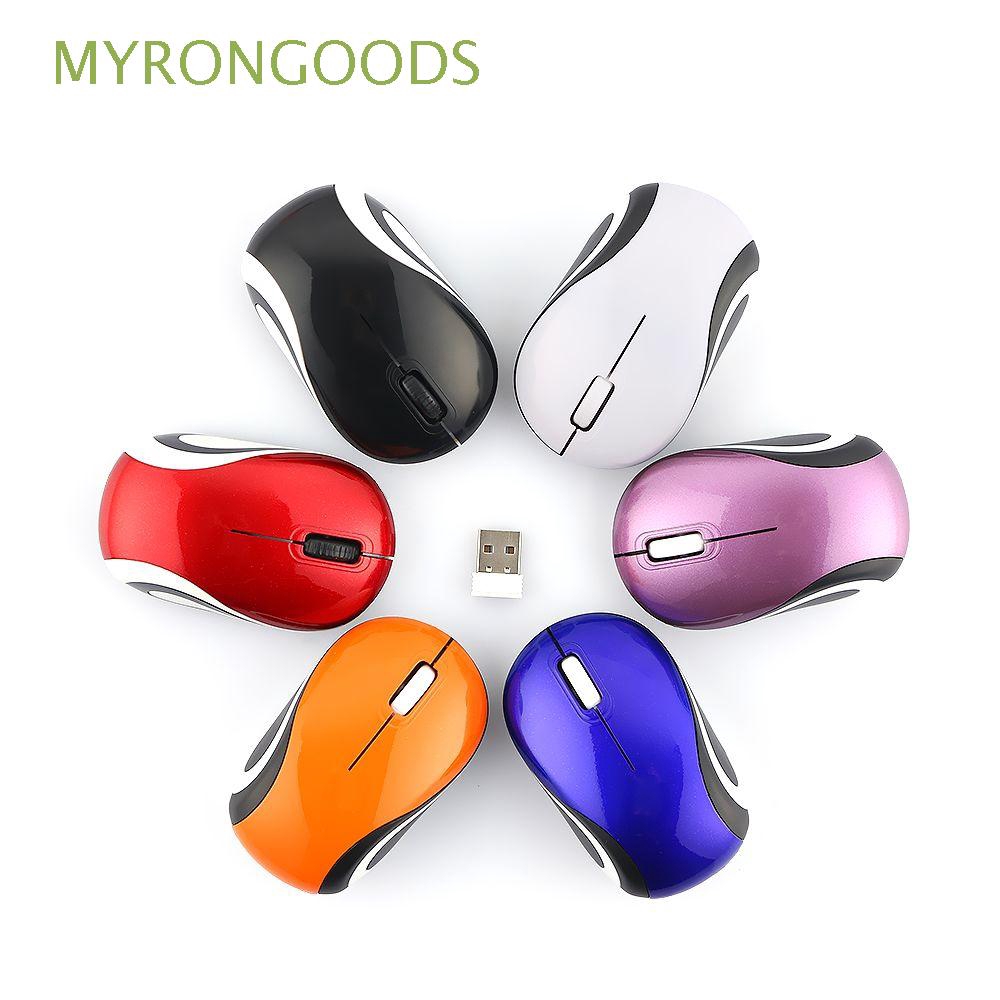 MYRONGOODS Cute Mini Wireless Mouse 2.4GHz Adjustable DPI Cordless Optical Gaming Mice