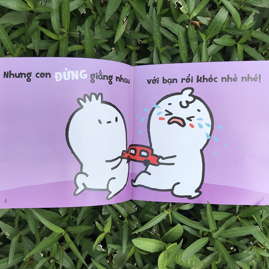 Sách - Ehon Kĩ Năng Sống - Miu Bé Nhỏ - Đừng Khóc Nhè Nhé! (1-6 tuổi)