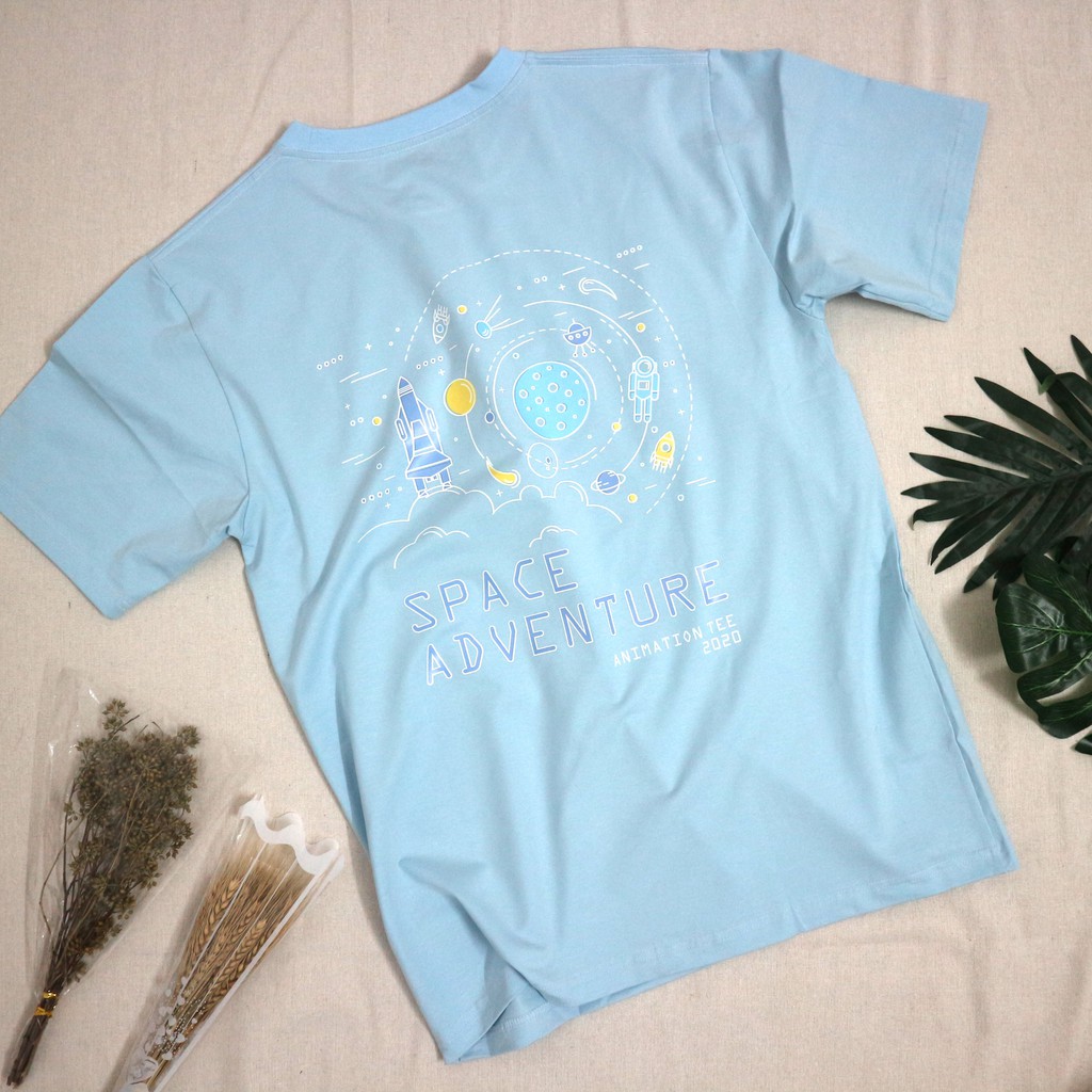 [ANI TEE] Áo Thun Unisex Tay Lỡ Form Rộng Vũ Trụ - Space Adventure | BigBuy360 - bigbuy360.vn