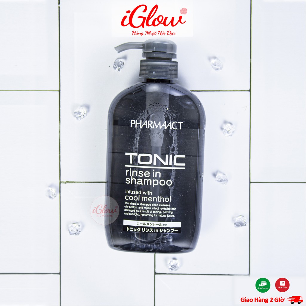 Dầu Gội Dành Cho Nam Tonic Pharmaact 600ml Nhật Bản