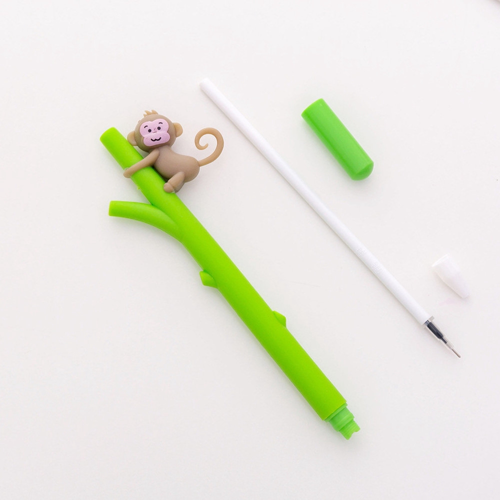 Bút mực gel ngòi 0.5mm tạo hình chú khỉ leo cây sáng tạo