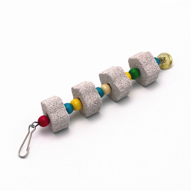 Chùm Móc Treo Đồ Chơi Kiêm Mài Mỏ Cho Vẹt