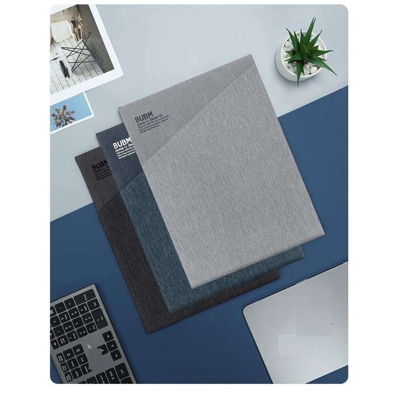 Túi đựng iPad kiêm vỏ bao chống sốc máy tính bảng, điện thoại, tai nghe, phụ kiện điện tử Bubm phom vải cứng