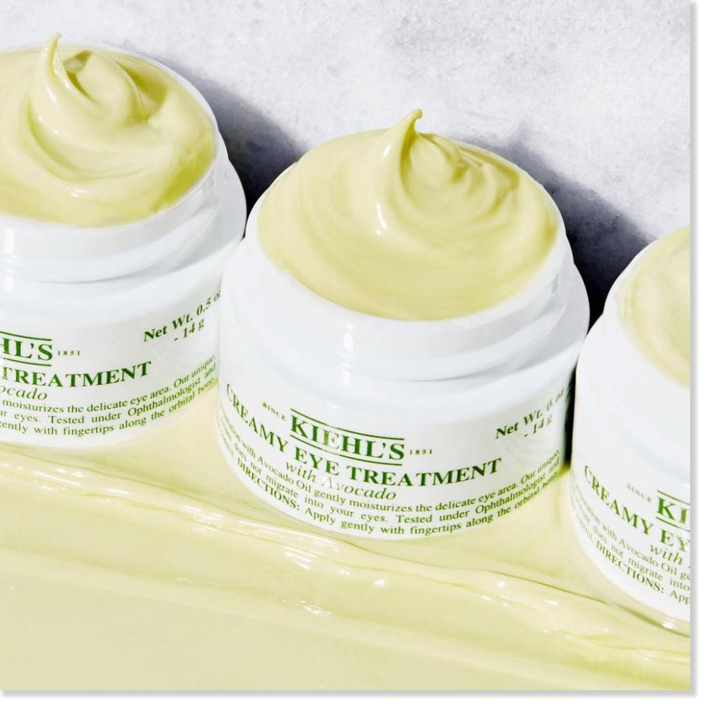 [Mã giảm giá mỹ phẩm chính hãng] Kiehl's Creamy Eye Treatment With Avocado - Kem Mắt, Dưỡng Ẩm Sâu [02 Loại Dung Tích: 1