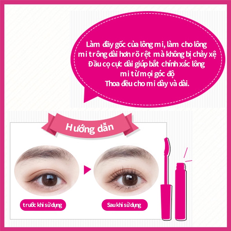 Mascara Za Killer dạng lỏng màu đen làm dài và cong mi không nhòe 9g