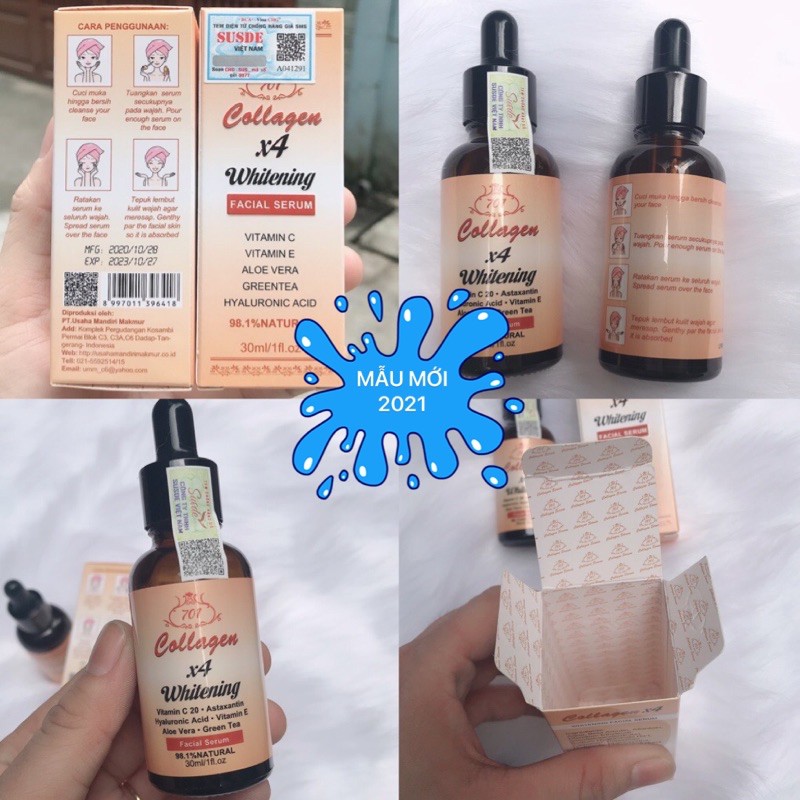 (có video, chính hãng) Serum dưỡng trắng da collagen plus vit E 701 | BigBuy360 - bigbuy360.vn