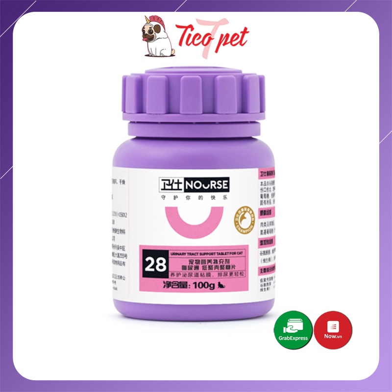 Nourse 28 Chữa viêm và bí tắc đường tiết niệu do sỏi thận cho mèo TICOPET