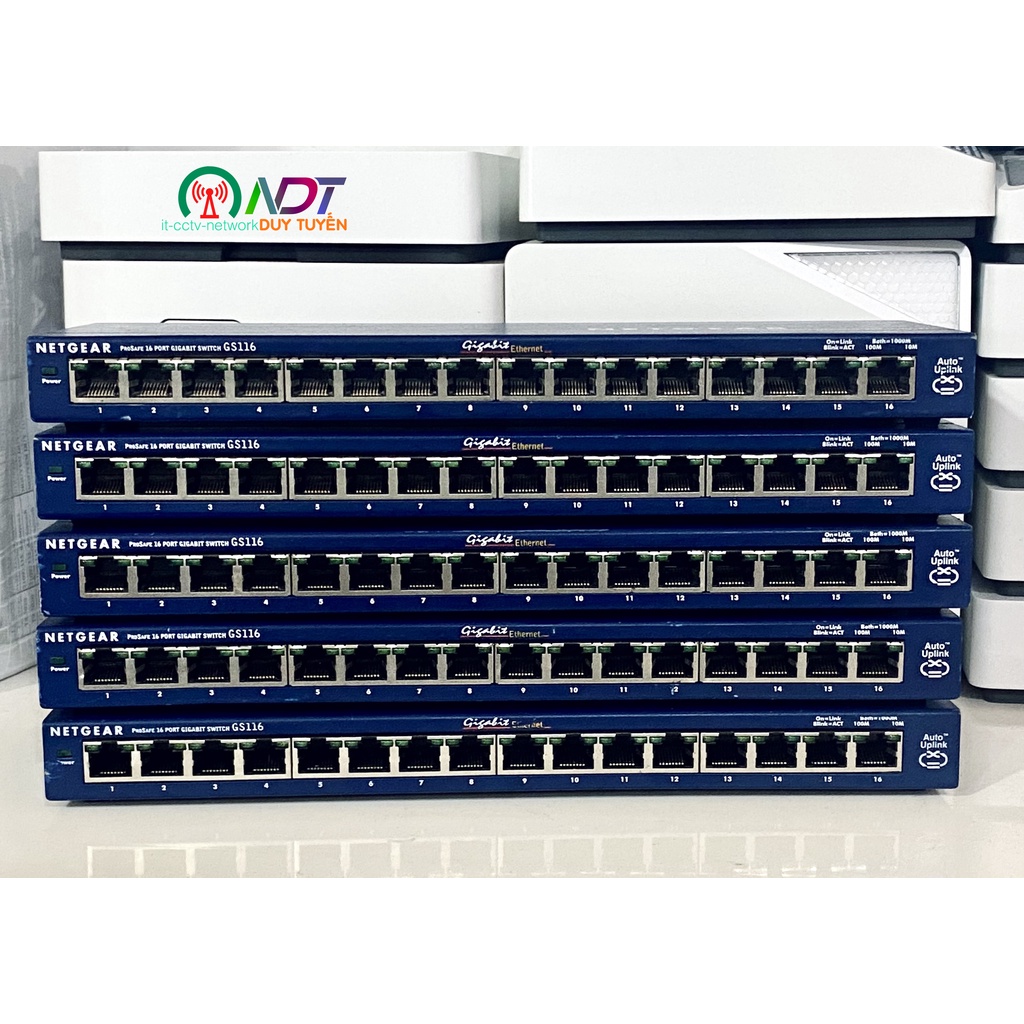 ✔️ Netgear GS116 Thiết bị chuyển mạch Unmanaged Switch Netgear GS116 - 16-port Gigabit