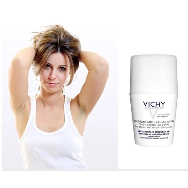 Lăn khử mùi Vichy Deodorant Anti-Transpirant 50mL - Không gây ố vàng áo - licyhouse