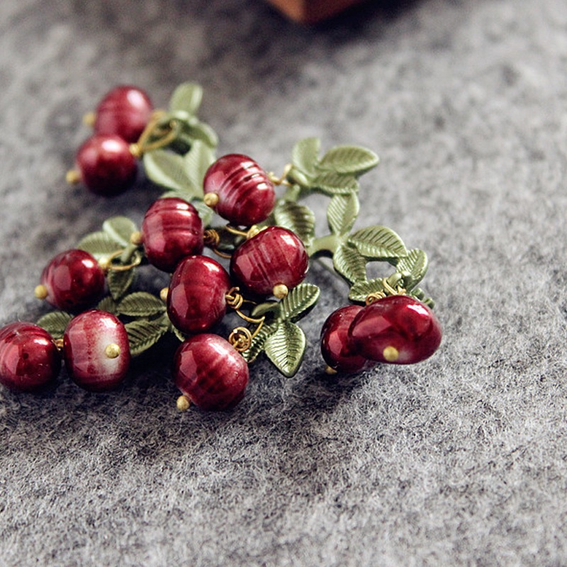 Ghim Cài Áo Hình Vòng Hoa Đính Ngọc Trai Phong Cách Vintage