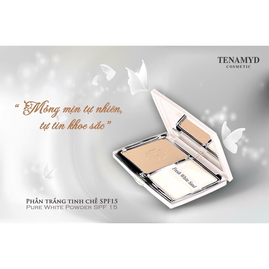 Phấn trắng tinh chế Fresh White Sand by TENAMYD SPF15 14,5g