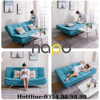 Ghế Sofa Giường Loại 1m2 HP68 , Ghế Sofa Bed Khung Thép Chịu Lực, Chọn Màu Và Chất Liệu Theo Yêu Cầu