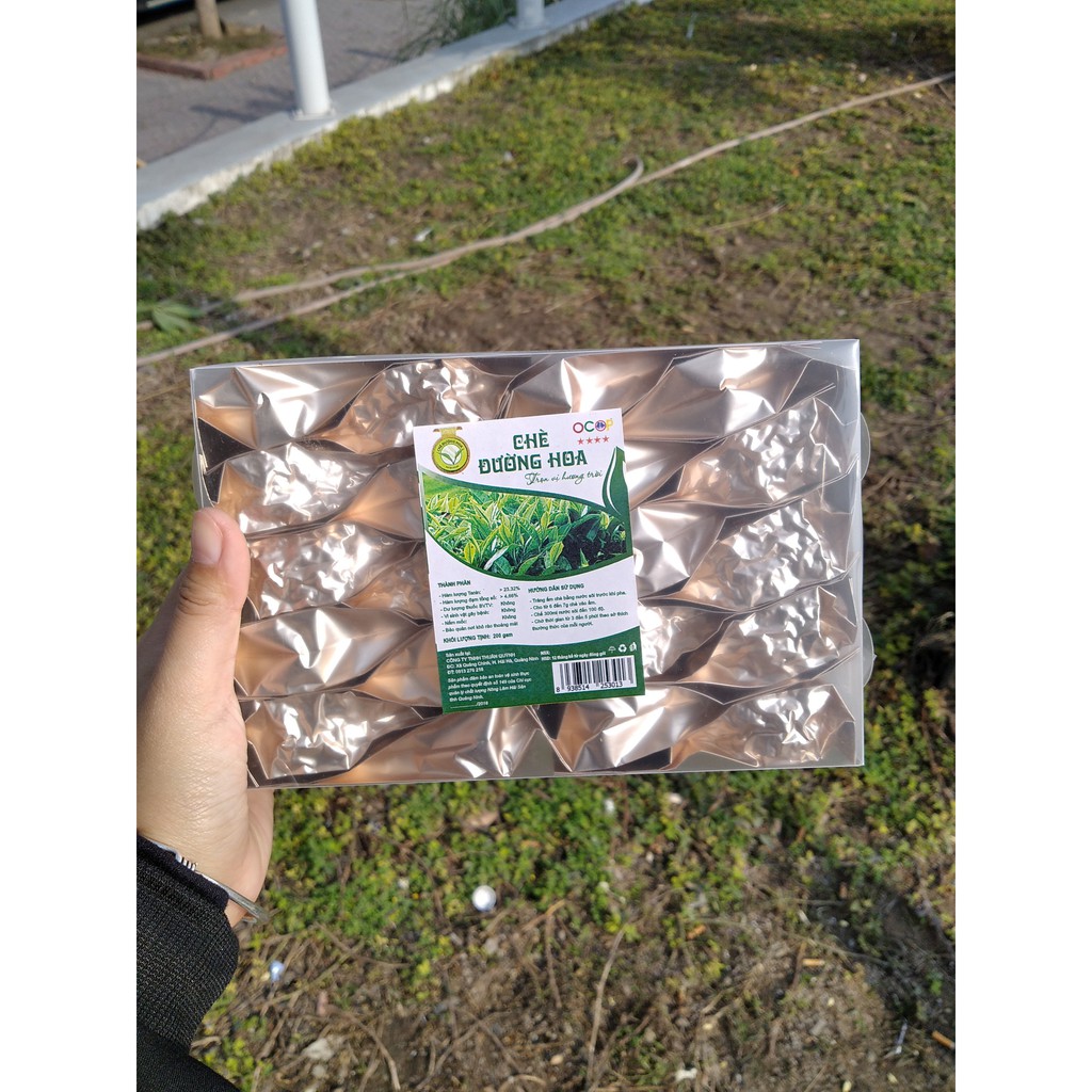 Chè đường hoa Hải Hà, sản phẩm Ocop 4 sao huyện Hải Hà, đặc sản chè Quảng Ninh, hộp 200g
