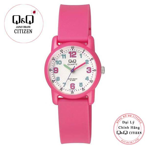 Đồng hồ trẻ em Q&Q Citizen VR41J002Y dây nhựa thương hiệu Nhật Bản