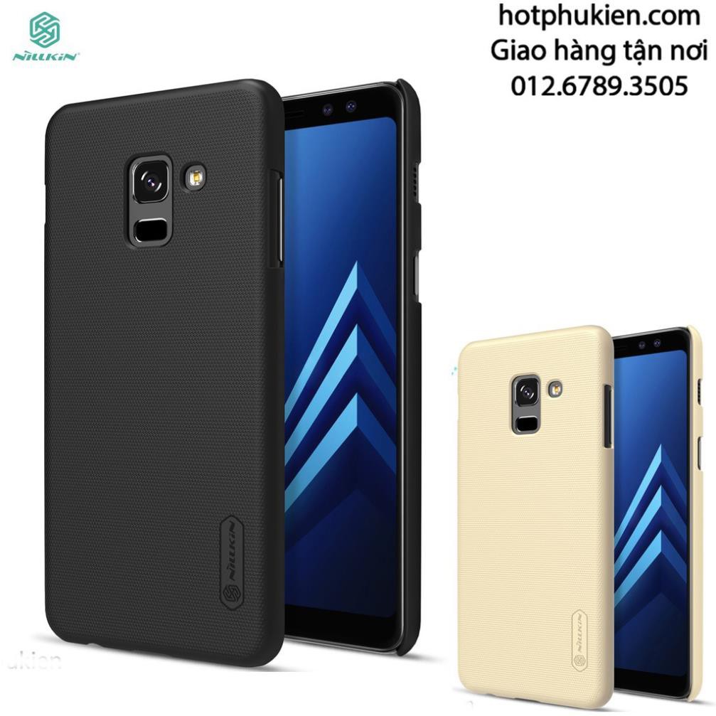 [BH 1 ĐỔI 1] Ốp lưng sần siêu mịn Samsung Galaxy A6 2018 chính hãng Nillkin mặt lưng nhám (Tặng kèm miếng dán từ tính)