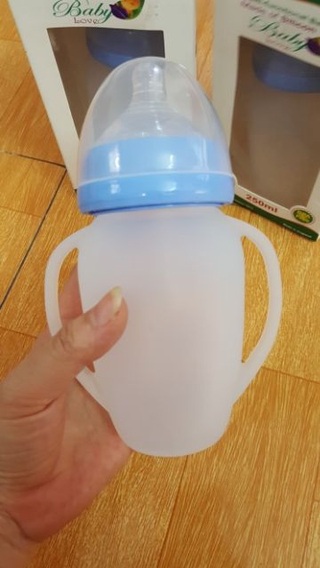 Bình sữa siêu mềm silicon thần thánh, bình sữa thần thánh