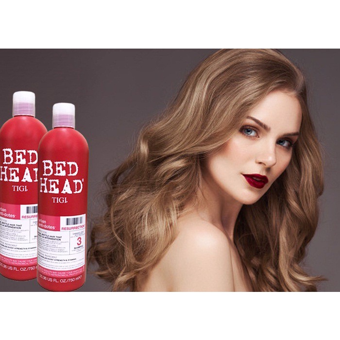 Bộ Gội-Xả Bed Head TIGI Đỏ Chăm Sóc Tóc Hư Tồn Chuyên Dùng Cho Spa - 750ml/chai