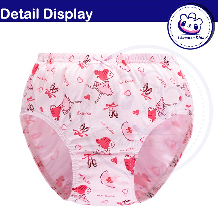 Quần lót Cotton thoáng khí cho bé gái 3-12 tuổi B146