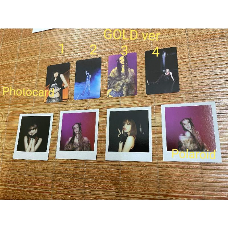 Ảnh Photocard Polaroid album LALISA - OFFICIAL