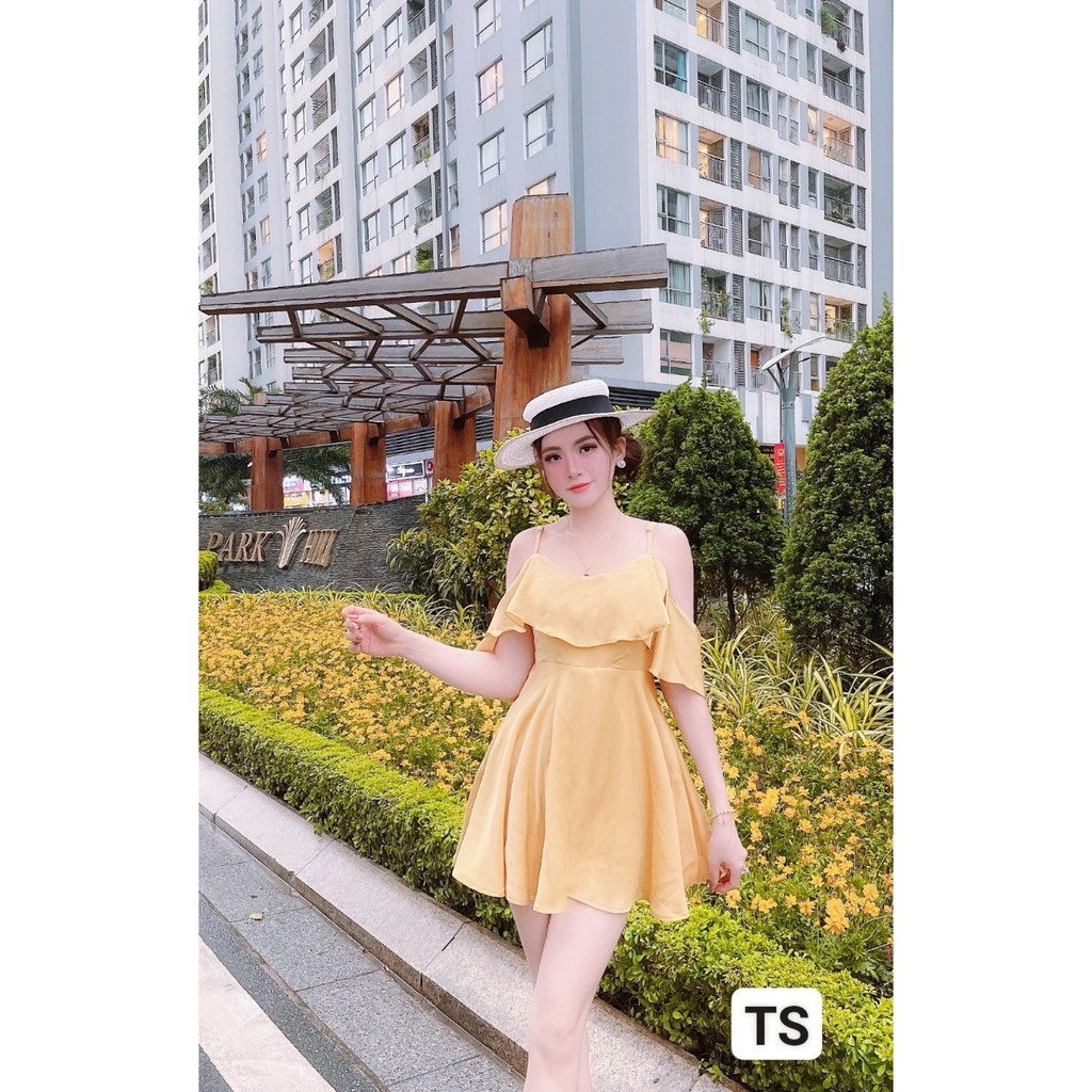 váy thiết kế hai dây lụa,váy hai dây đi biển trẻ trung | BigBuy360 - bigbuy360.vn