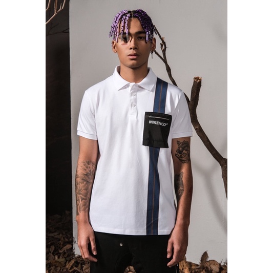 Áo polo ngắn tay chính hãng Mikenco STRIPE unisex