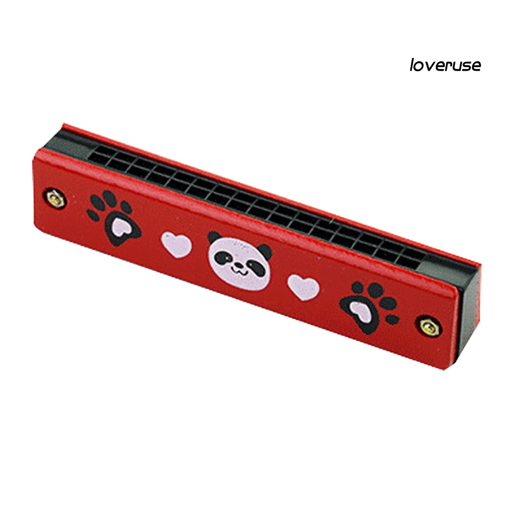 Kèn Harmonica Gỗ 16 Lỗ Họa Tiết Trái Cây Đồ Chơi Giáo Dục Cho Bé