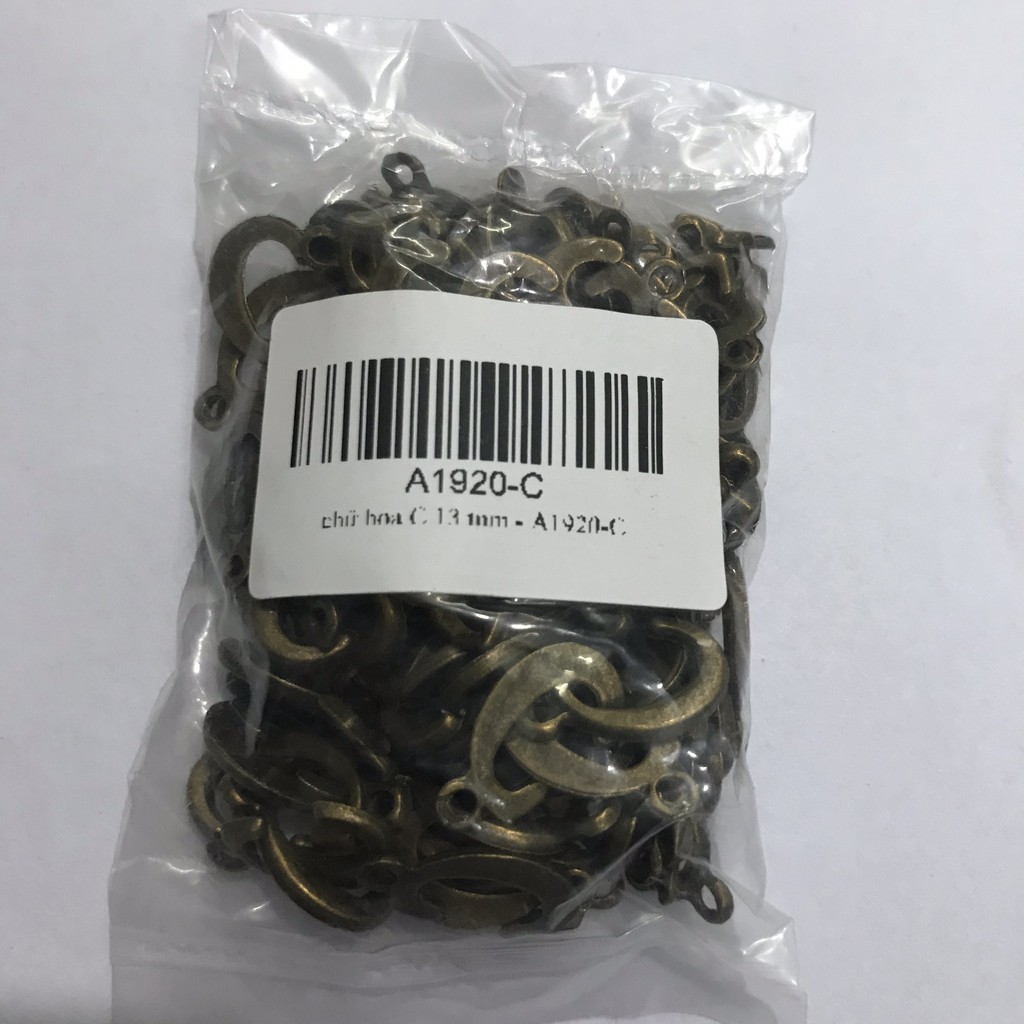 N5 - Phụ kiện trang trí chữ kiểu 13mm màu đồng. (Qúy khách vui lòng xem kĩ mô tả để chọn đúng mã hàng)