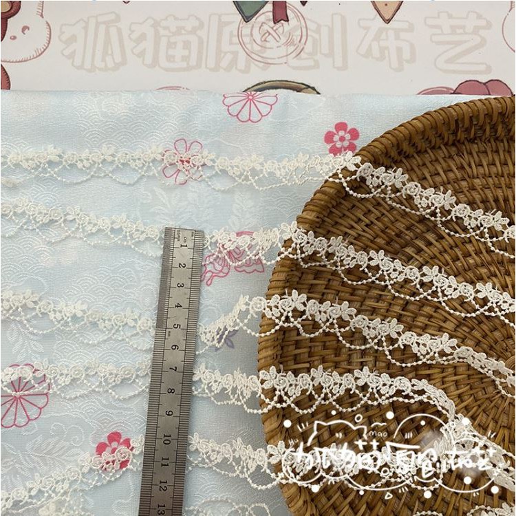 [20 mẫu] Ren thỏ, hoa hồng, ngôi sao ren viền- ren chân may lolita váy bèo