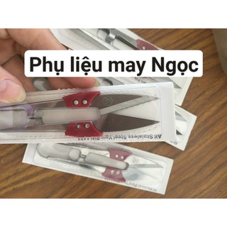 Kéo bấm cắt chỉ Inox trắng