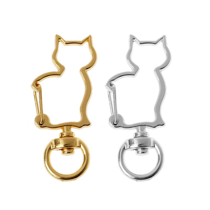 Set 10 Móc Khóa Kim Loại Hình Móng Vuốt Mèo Cho Dây Đeo Chìa Khóa Quyến Rũ