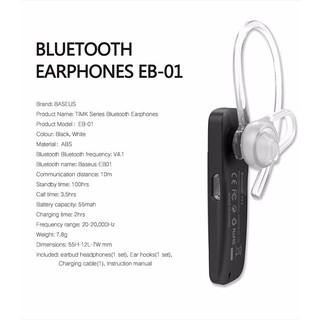 Tai nghe Bluetooth Baseus EB01