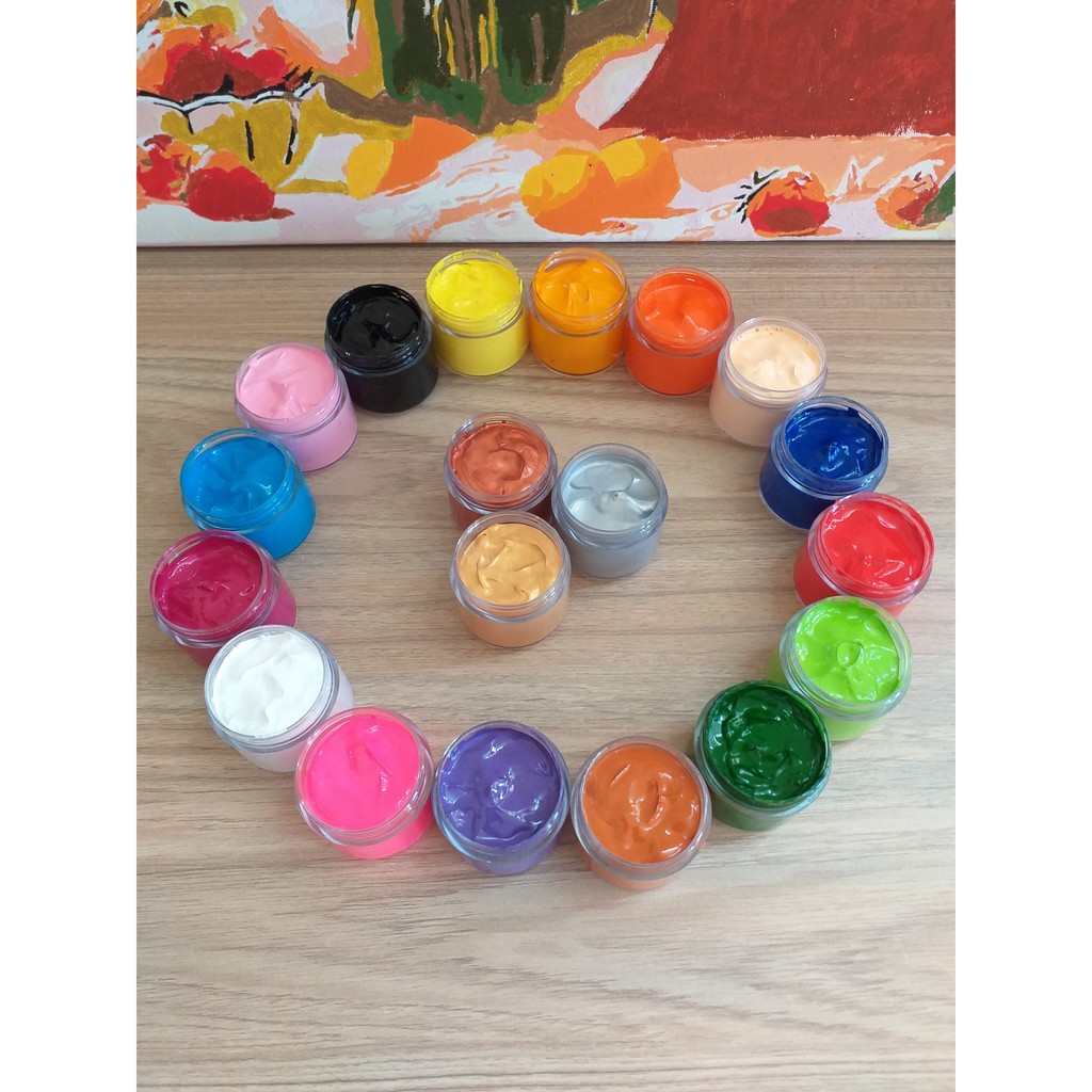 Màu Acrylic 3D, 5D hủ nhỏ 30ml - 10.500đ