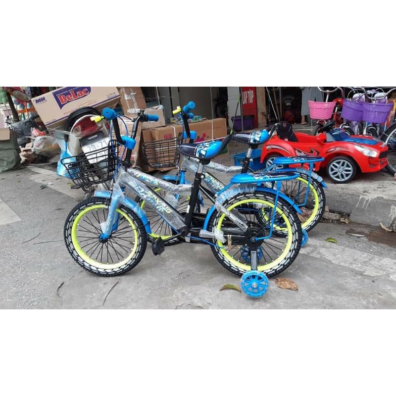 GIÁ RẺ SỐ 1: XE ĐẠP 2 KHUNG GIỎ SẮT CHO BÉ TRAI HÀNG SIÊU ĐẸP
