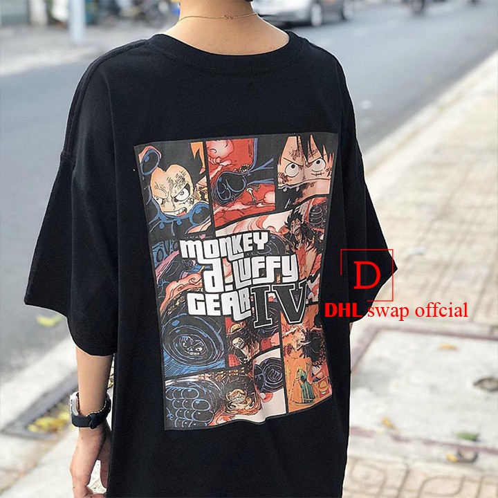 áo thun nam one piece luffy tay lỡ nam nữ  DHL swap dáng Unisex form rộng phong cách Ulzzang in hình luffy one piece | BigBuy360 - bigbuy360.vn