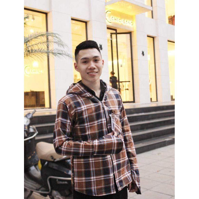 Áo Chống Nắng Kẻ Caro 2 Lớp Nam Nữ Vải Kaki Tiện Dụng | BigBuy360 - bigbuy360.vn